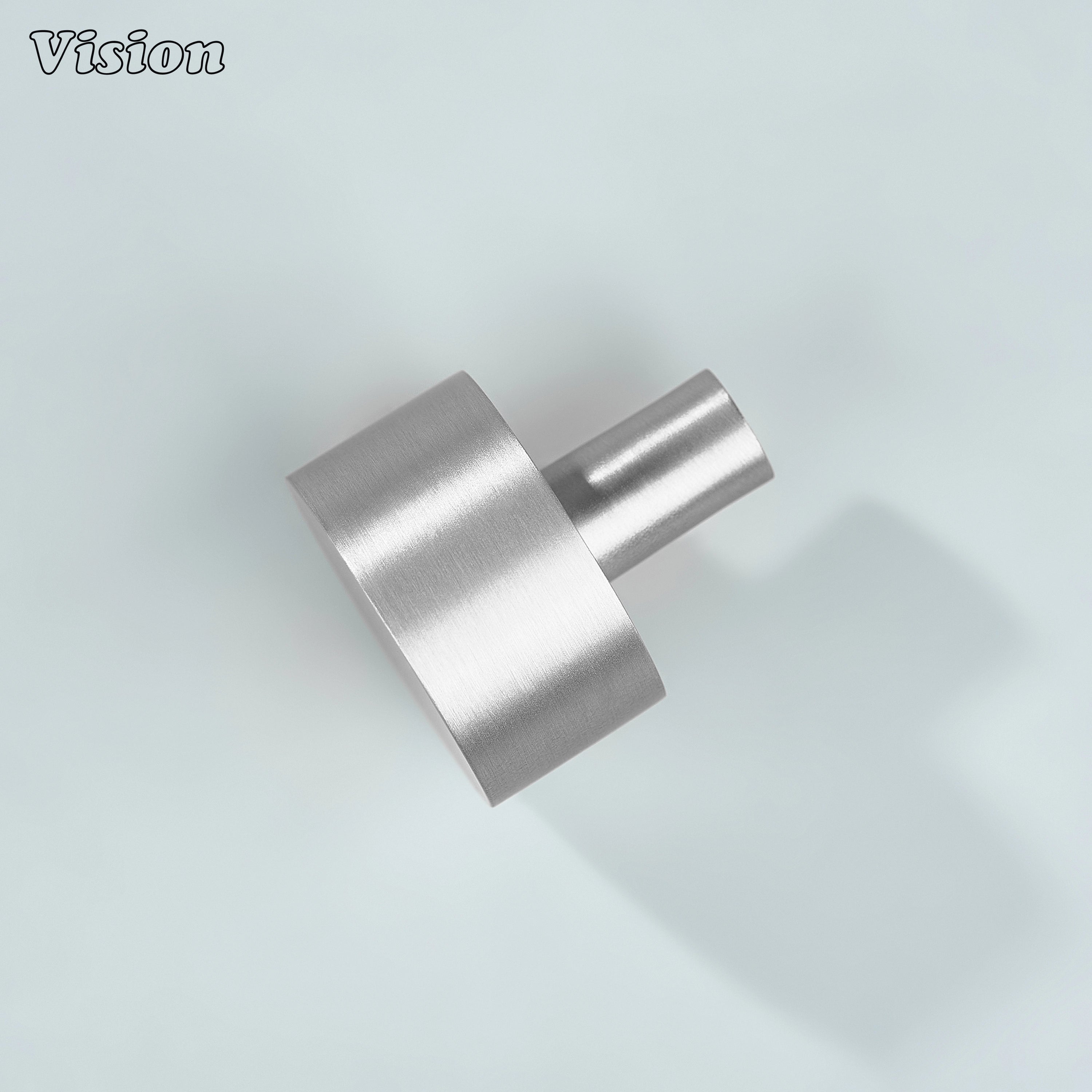 Silver minimalist round brass cabinet knob for dresser furniture