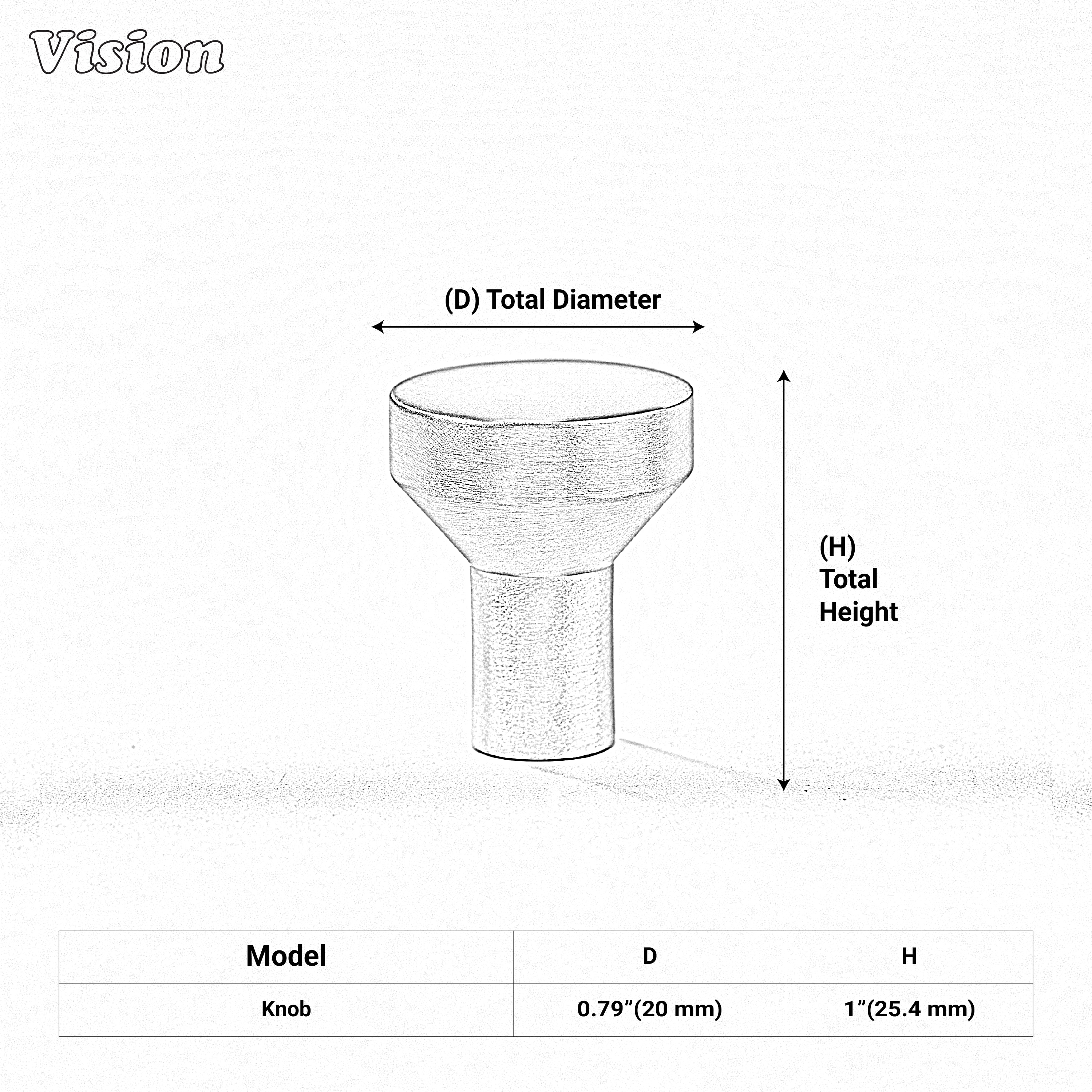 Small plain cabinet knob in Silver finish for contemporary furniture applications