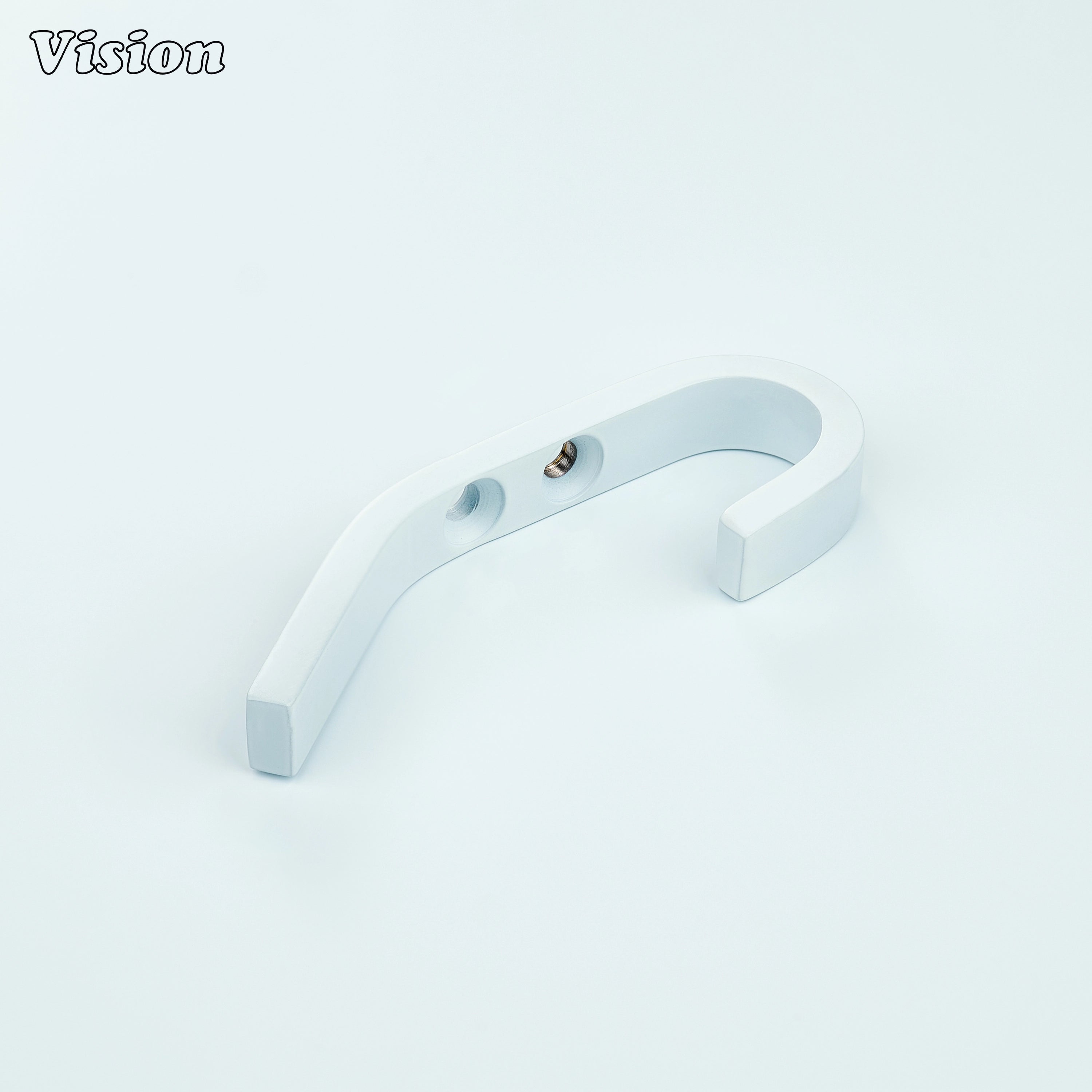 White wall hook with premium brass construction for hanging coats on bedroom doors