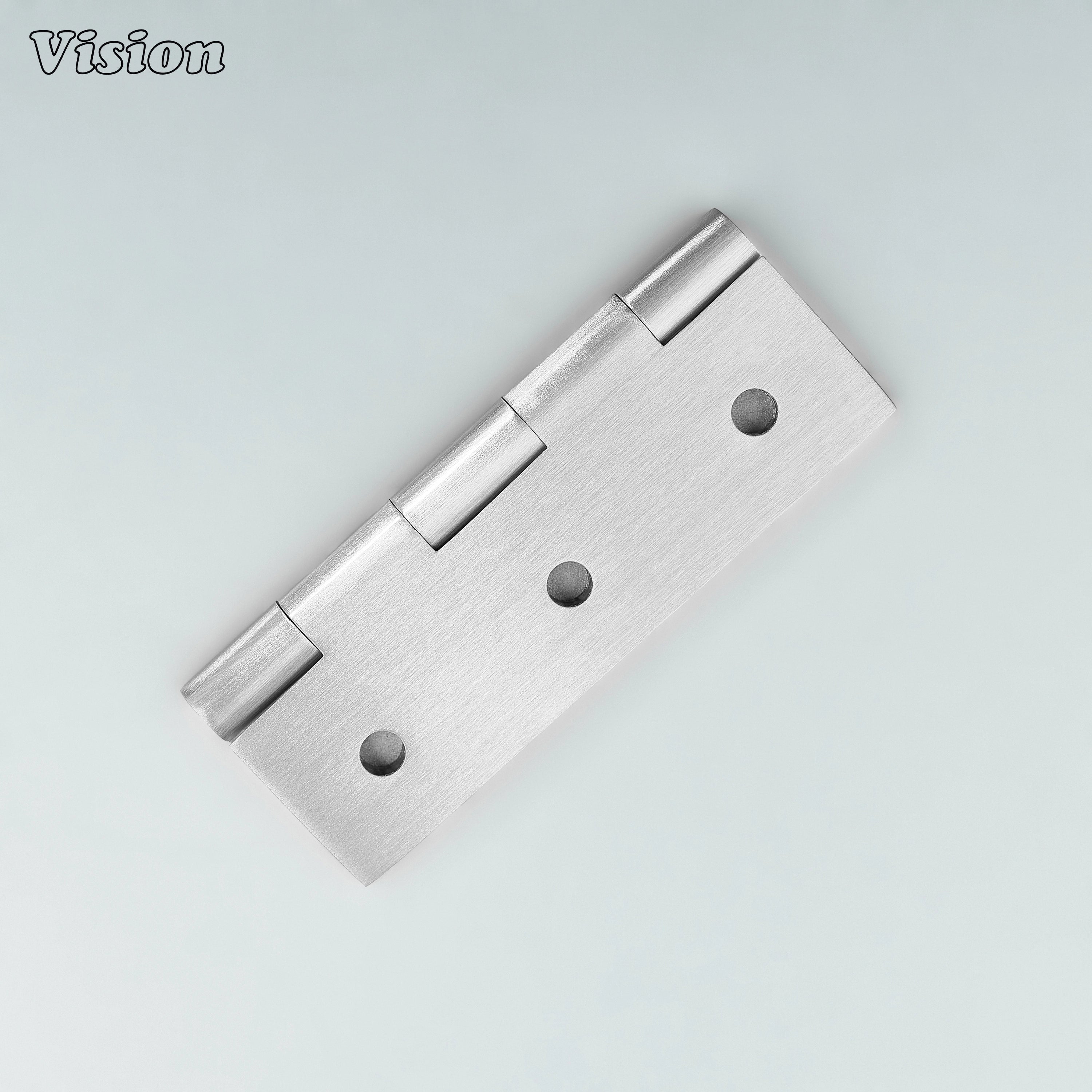 Plain silver cabinet hinge with knuckle pin for furniture shutters