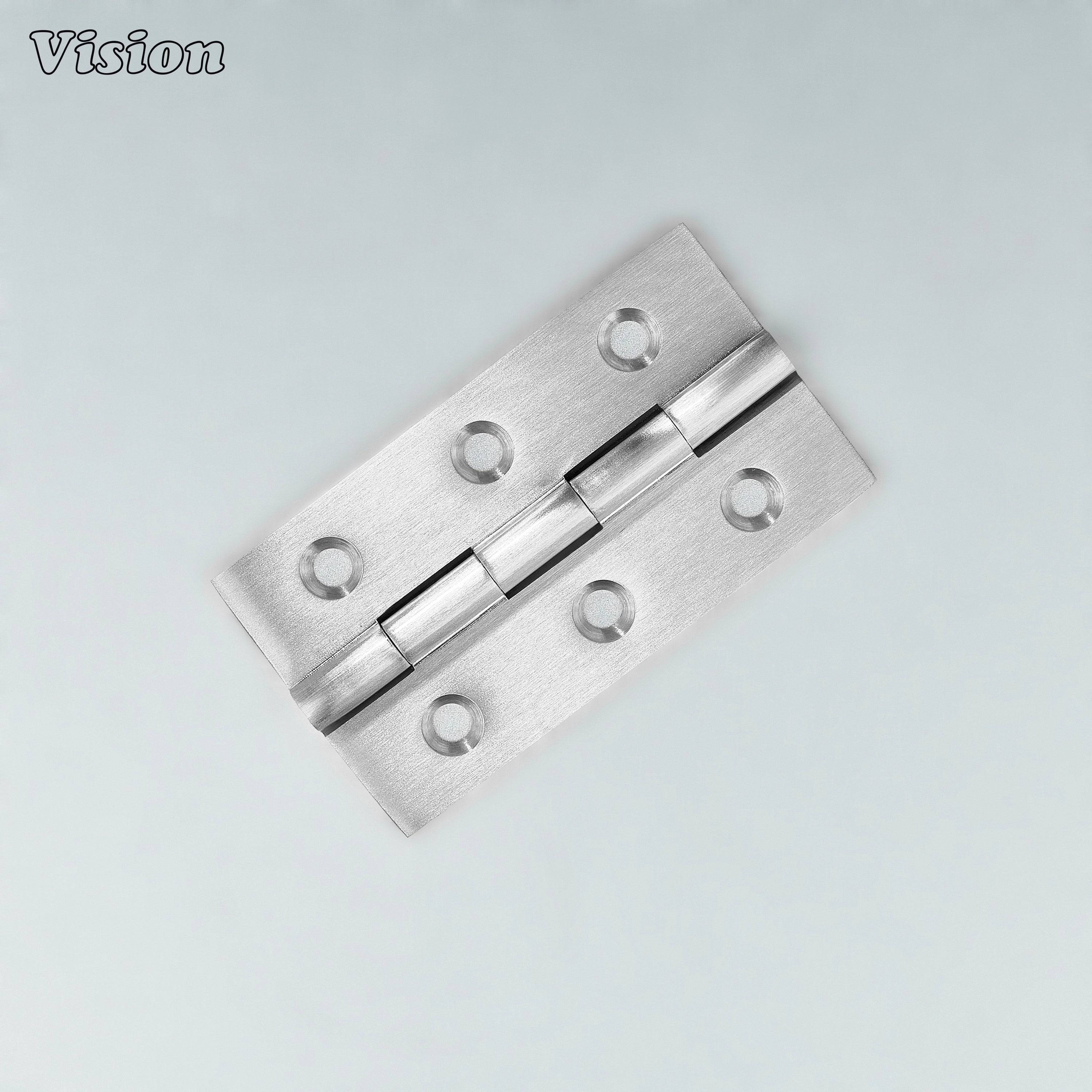 Plain silver cabinet hinge with knuckle pin for furniture shutters