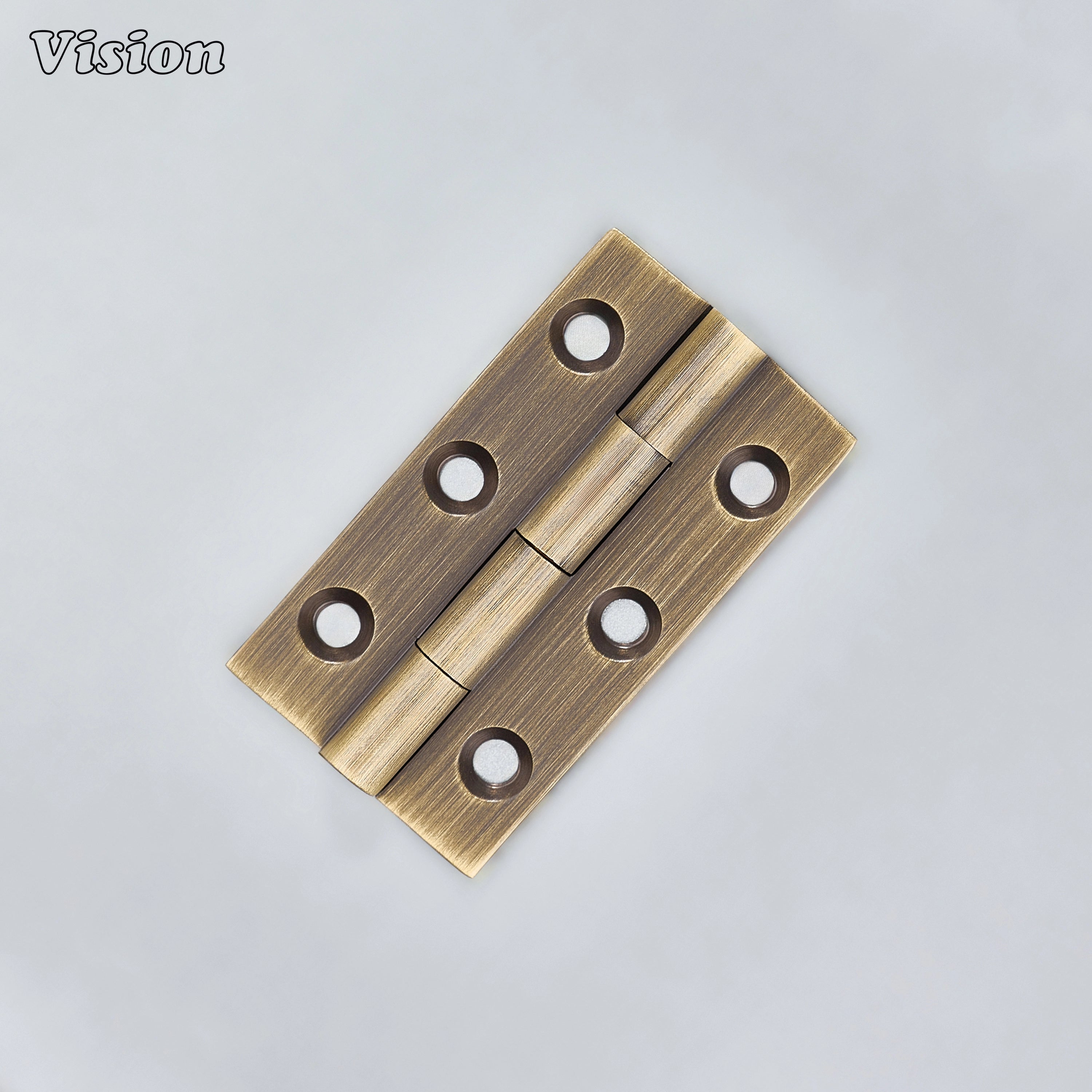 Rectangular antique bronze brass hinge for wooden furniture shutters