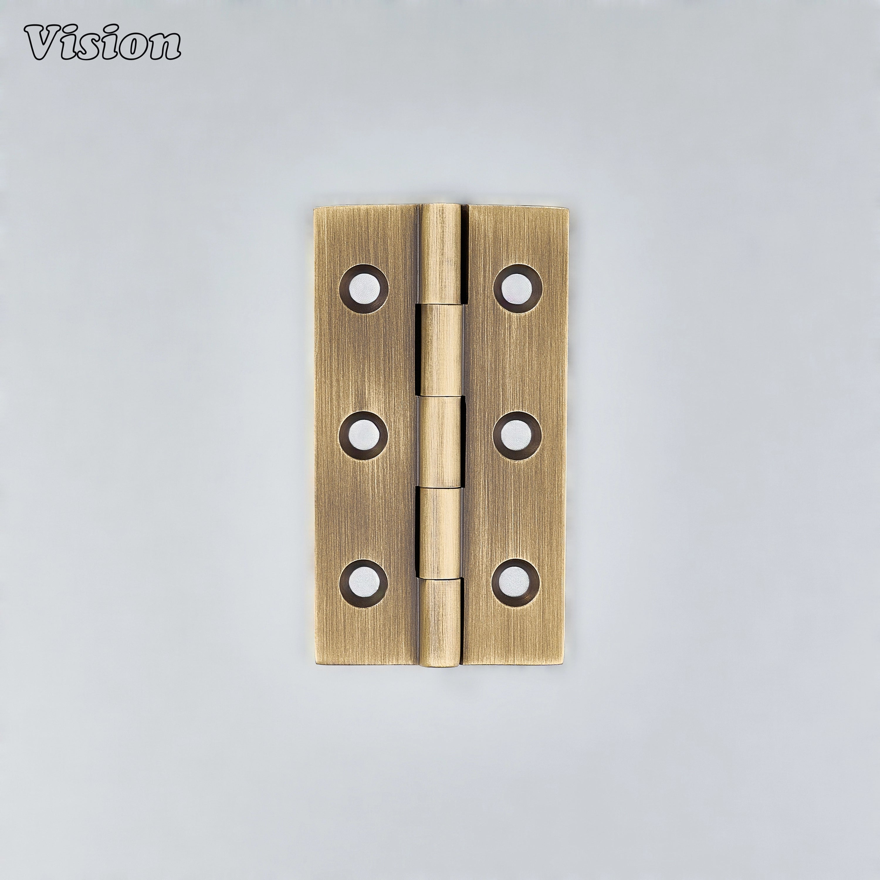 Plain antique bronze cabinet hinge with knuckle pin for furniture doors