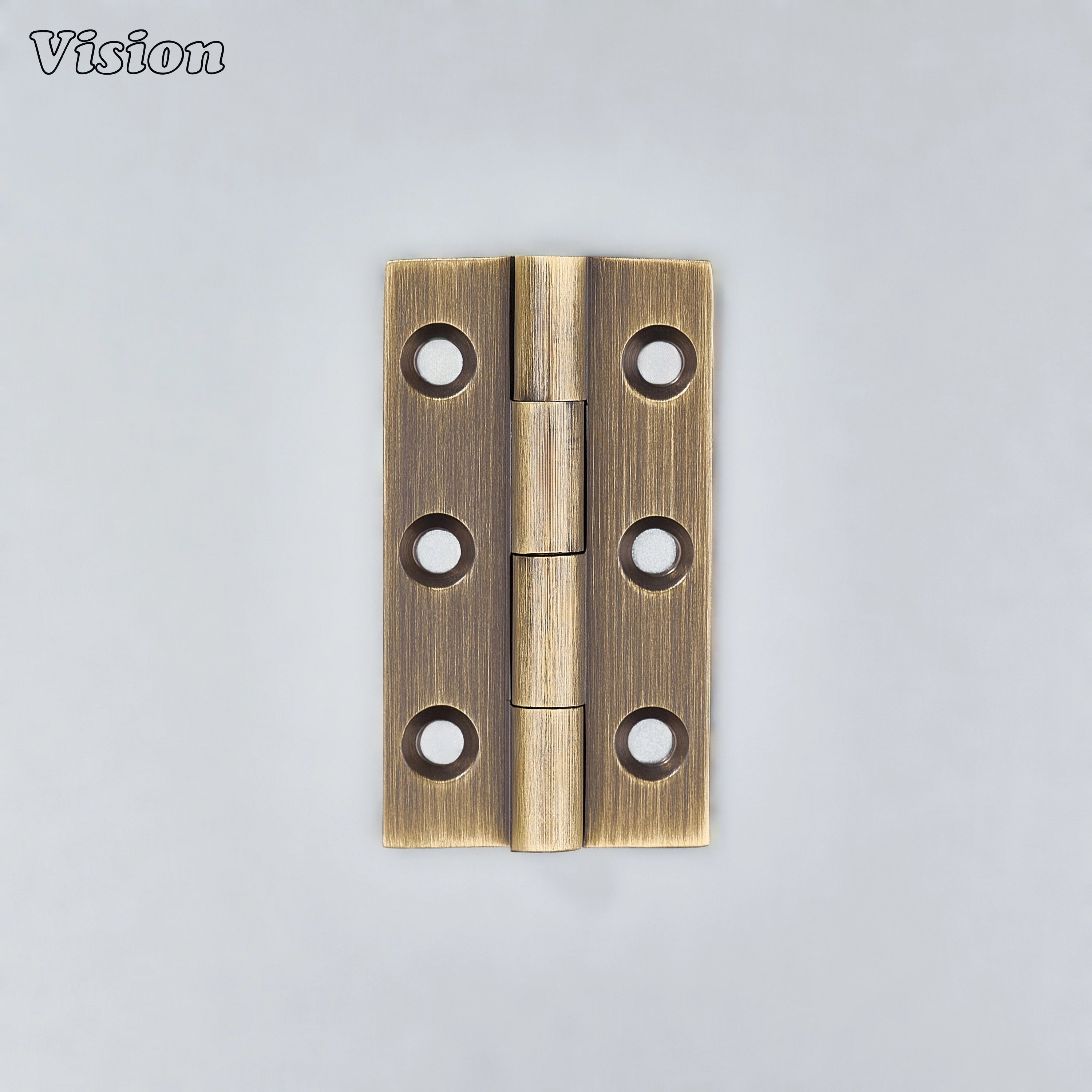 Premium brass cabinet hinge in antique bronze finish for kitchen cabinets