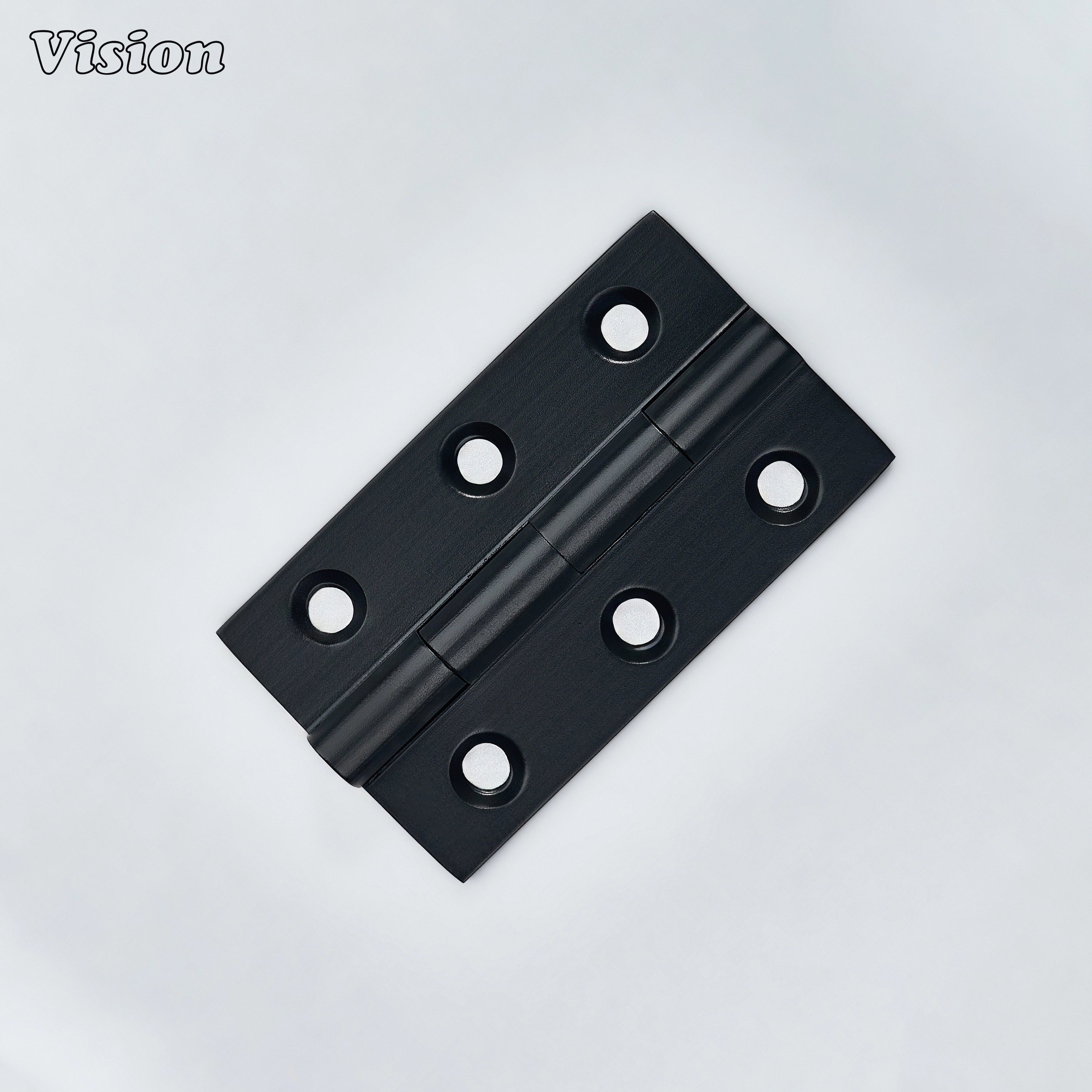 Black finished cabinet hinge with smooth knuckle pin for wardrobes