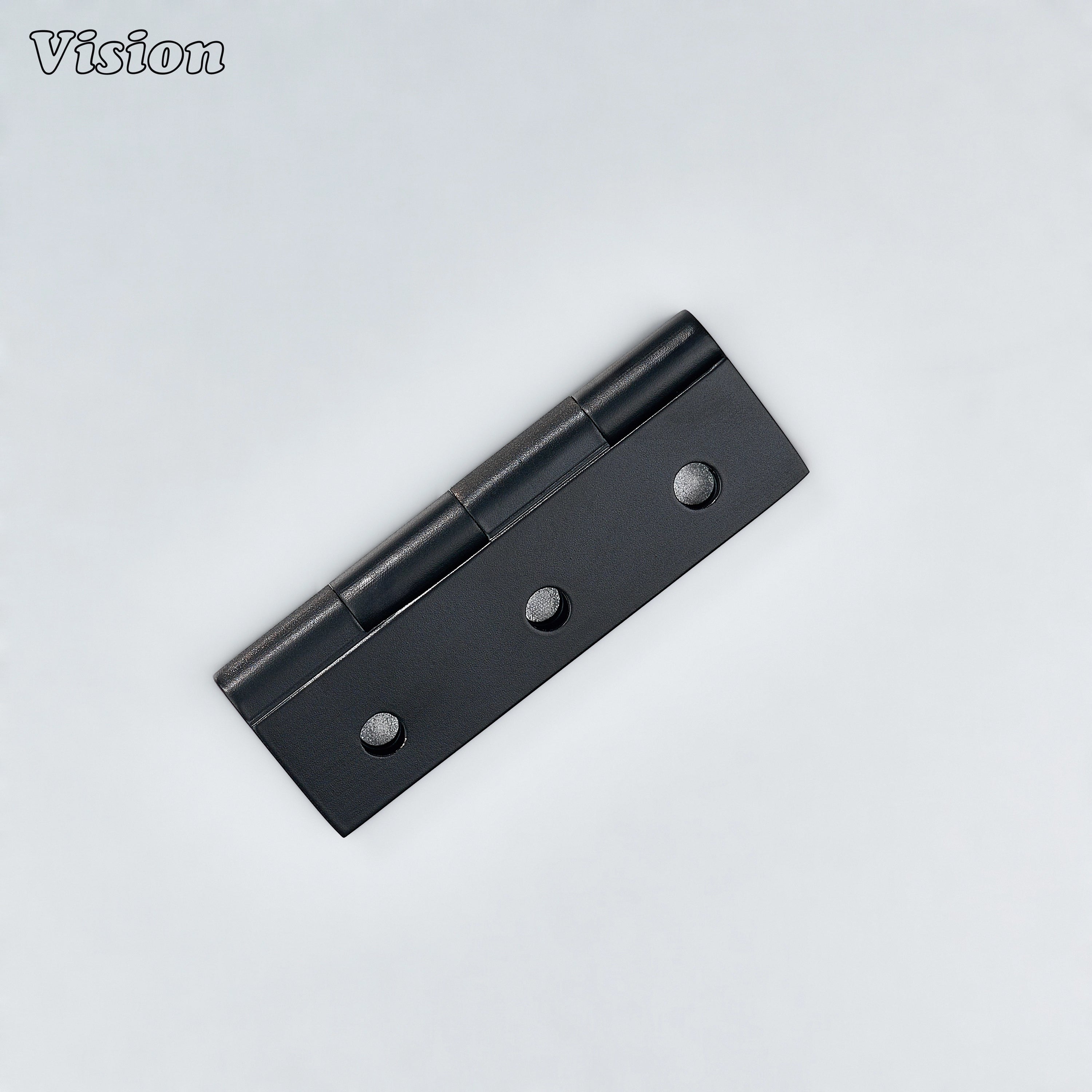 Premium black cabinet hinge crafted from solid brass for furniture