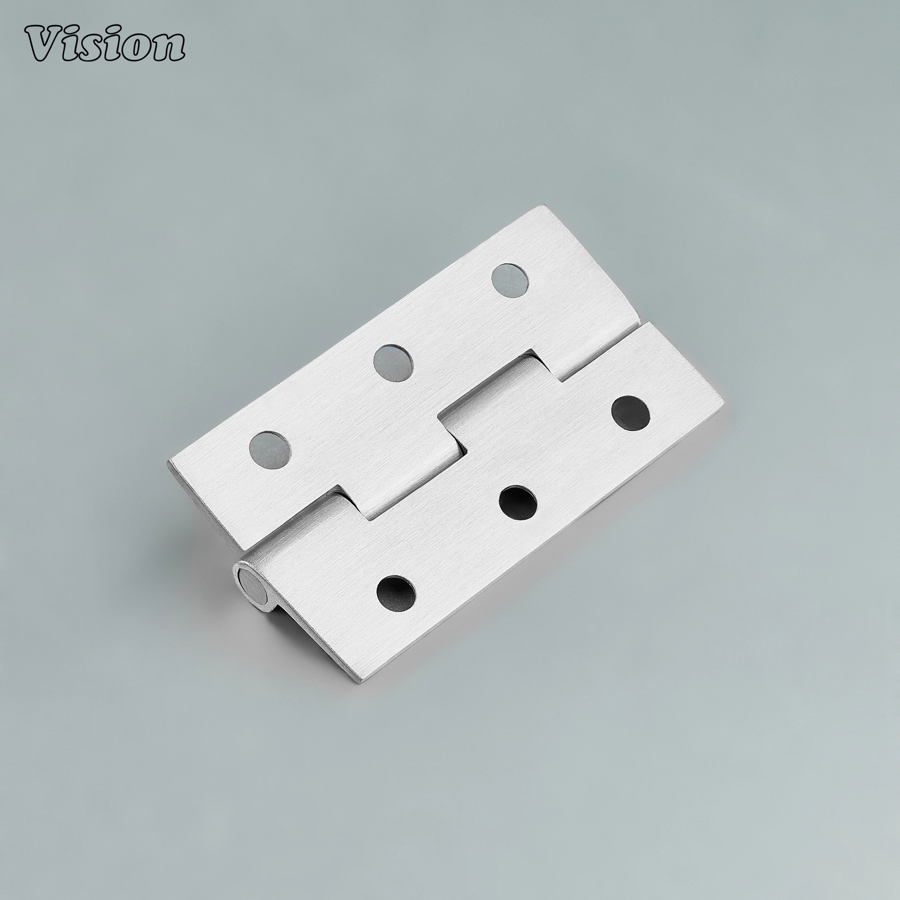 Compact silver brass cabinet hinge for kitchen cupboards