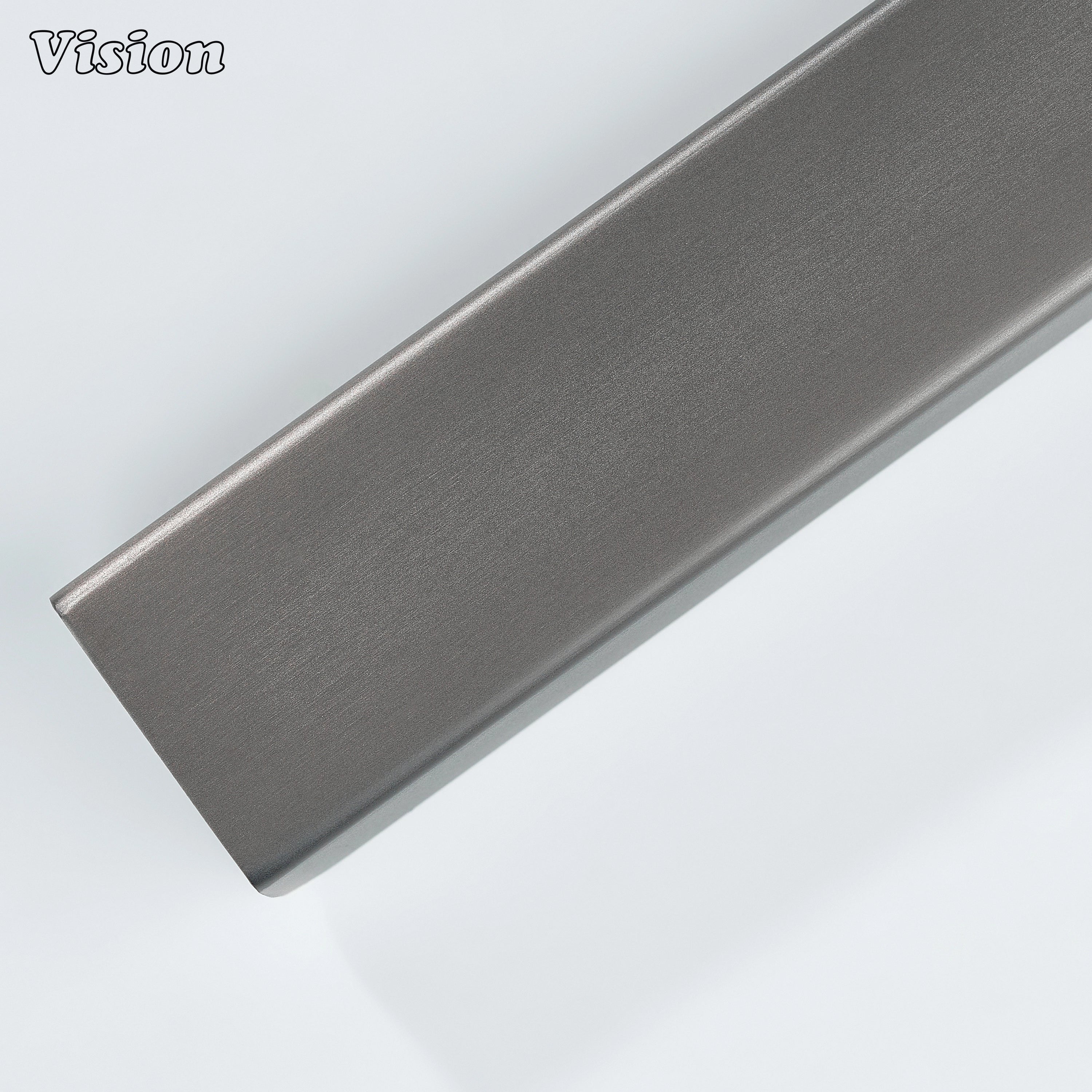 Gunmetal cabinet handle smooth brass curve pull for bedroom wardrobes