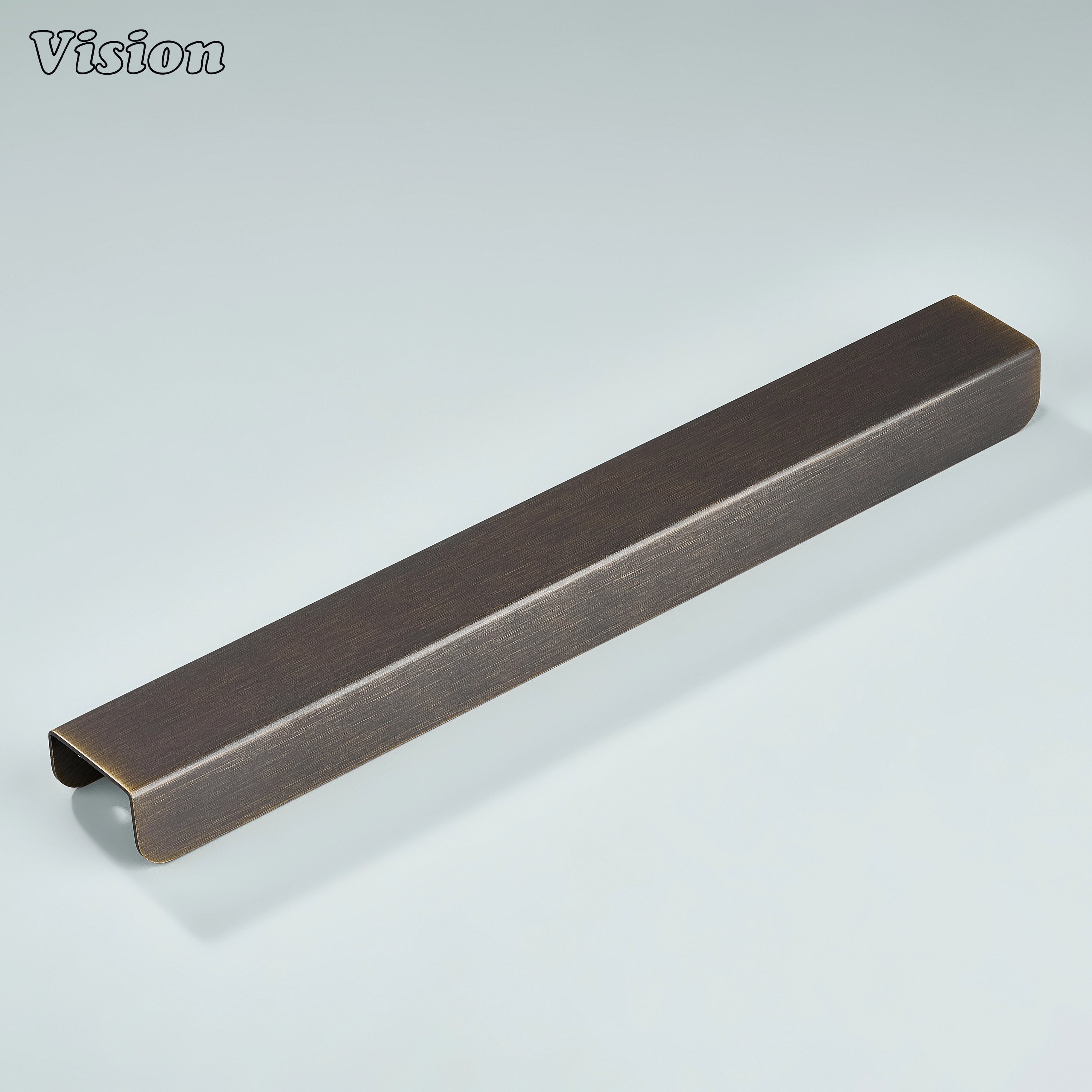 Antique Bronze cabinet handle solid brass curve pull for bedroom furniture