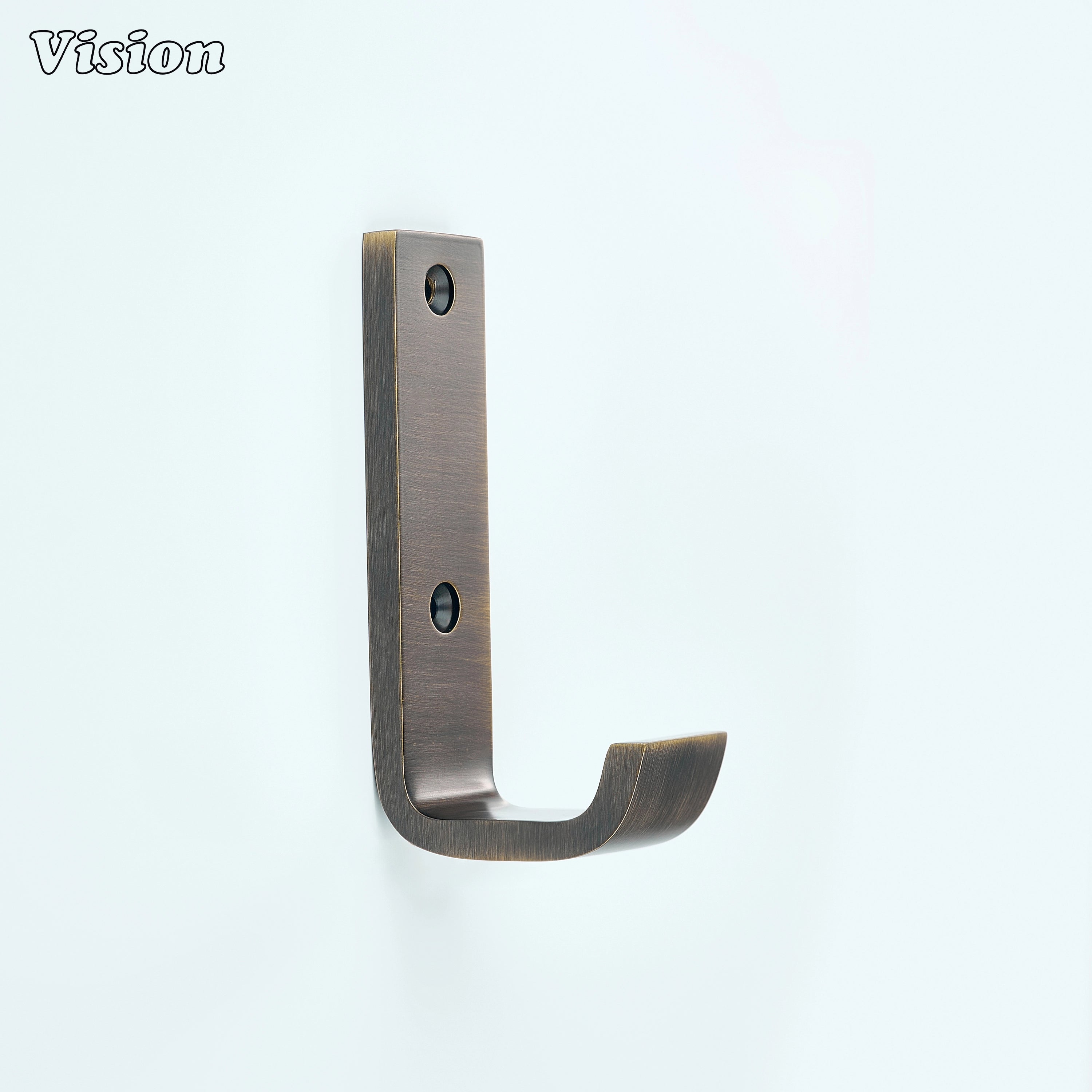 Premium Antique Bronze wide wall hook with plain J design for bathroom accessories