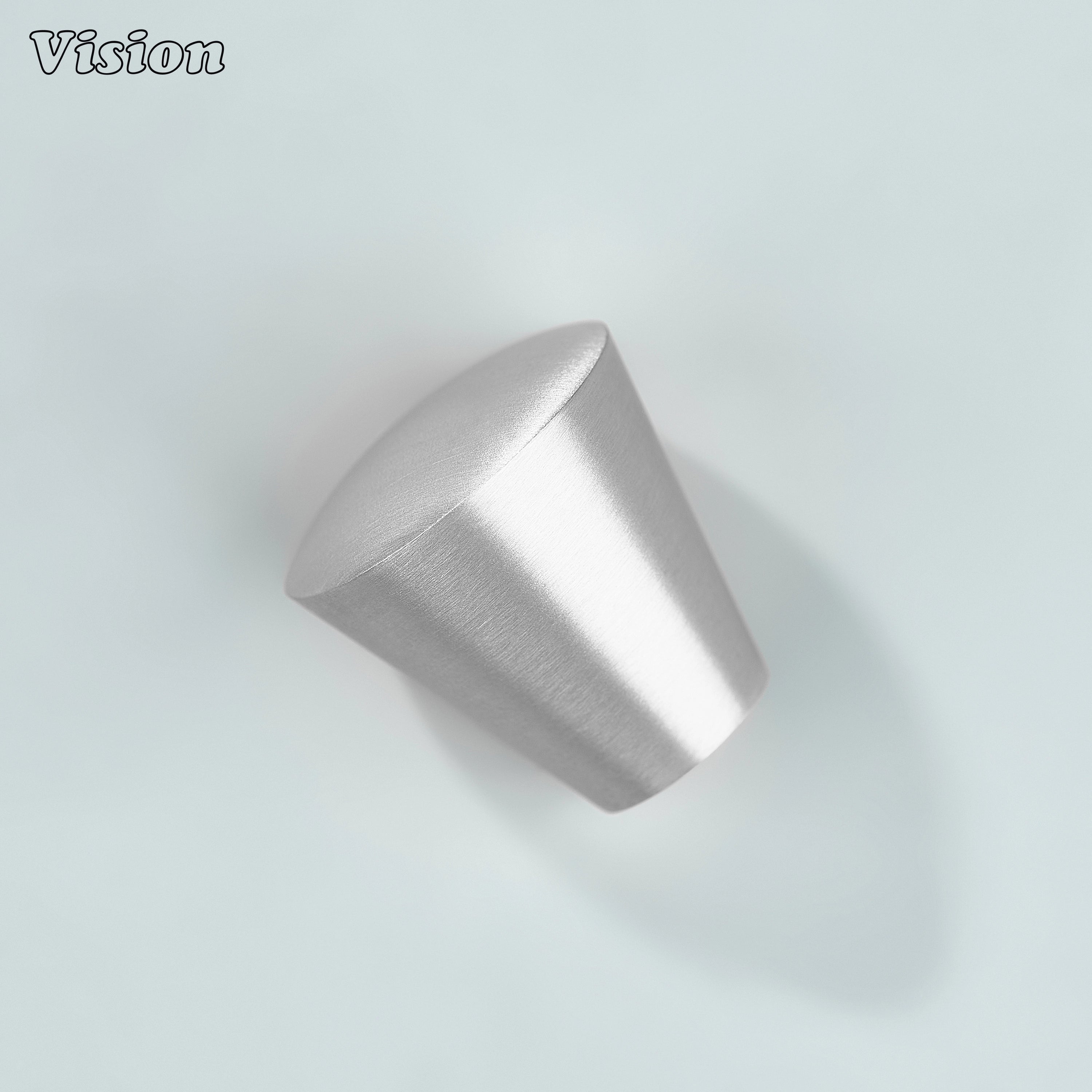 Silver solid brass cabinet knob for cupboard doors