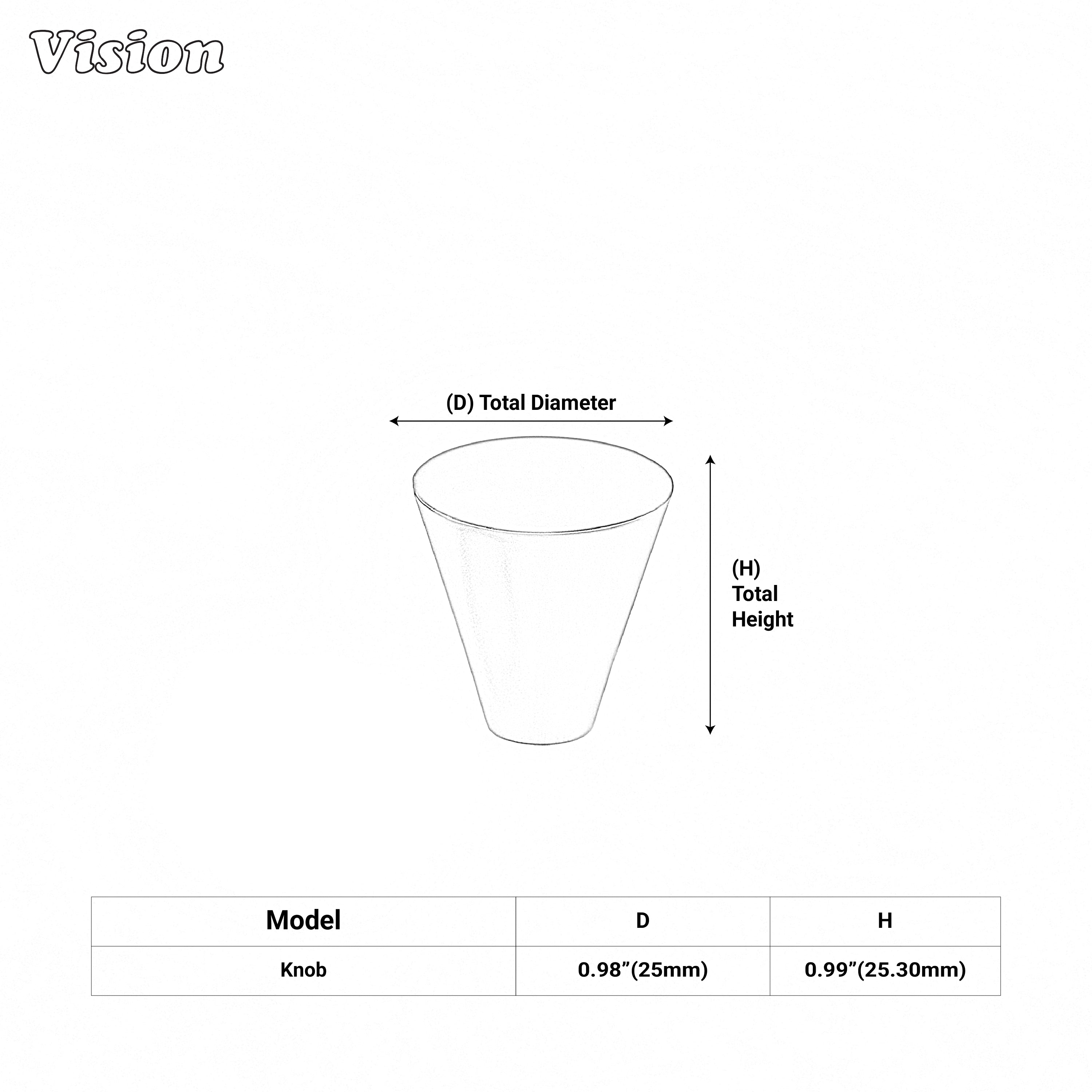 Premium solid brass gold cabinet knob with cone leg for wardrobe cabinets
