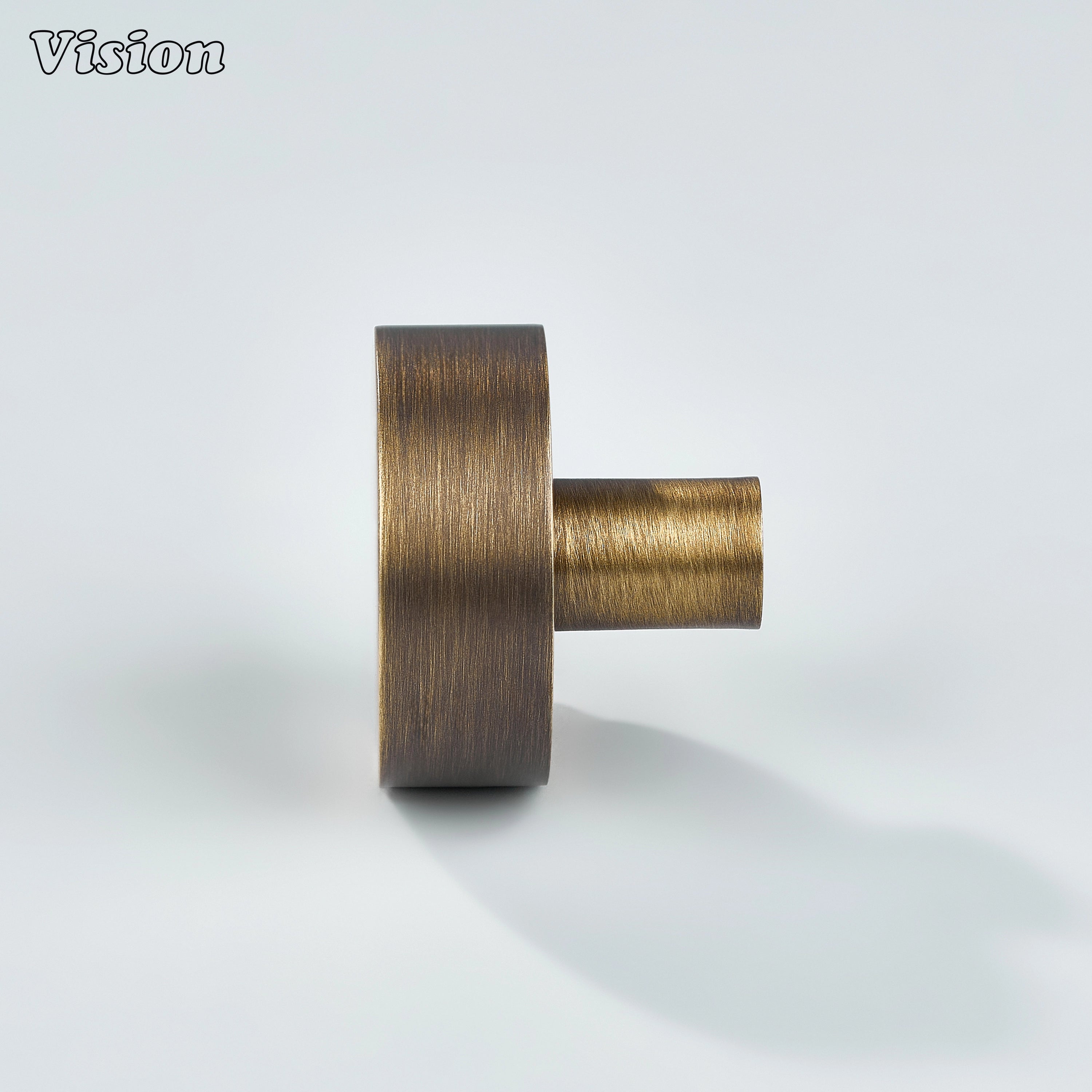 Antique Bronze solid brass round knob designed for wardrobe cabinet use