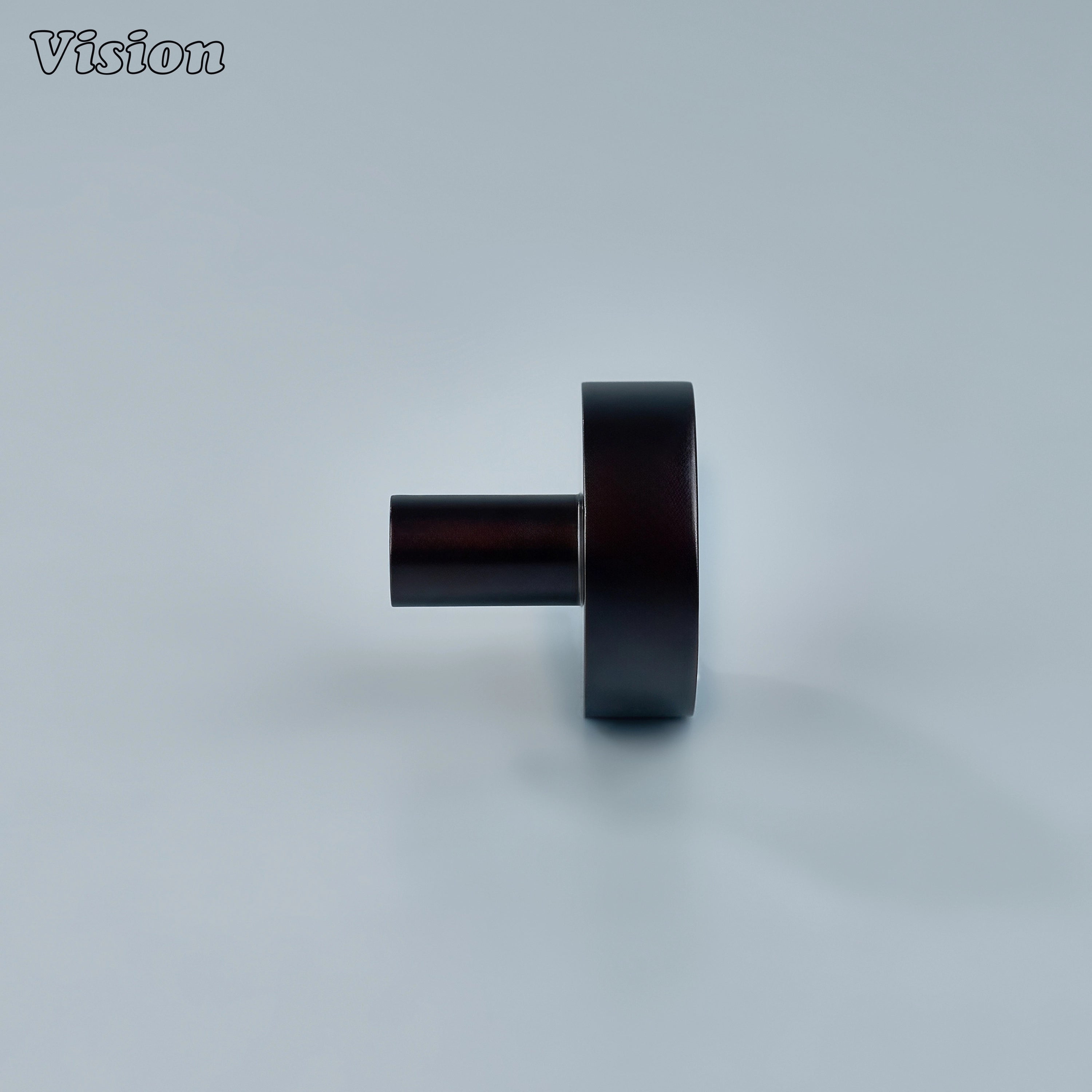 Oil Rubbed Bronze smooth profile cabinet knob with circular form for cupboards