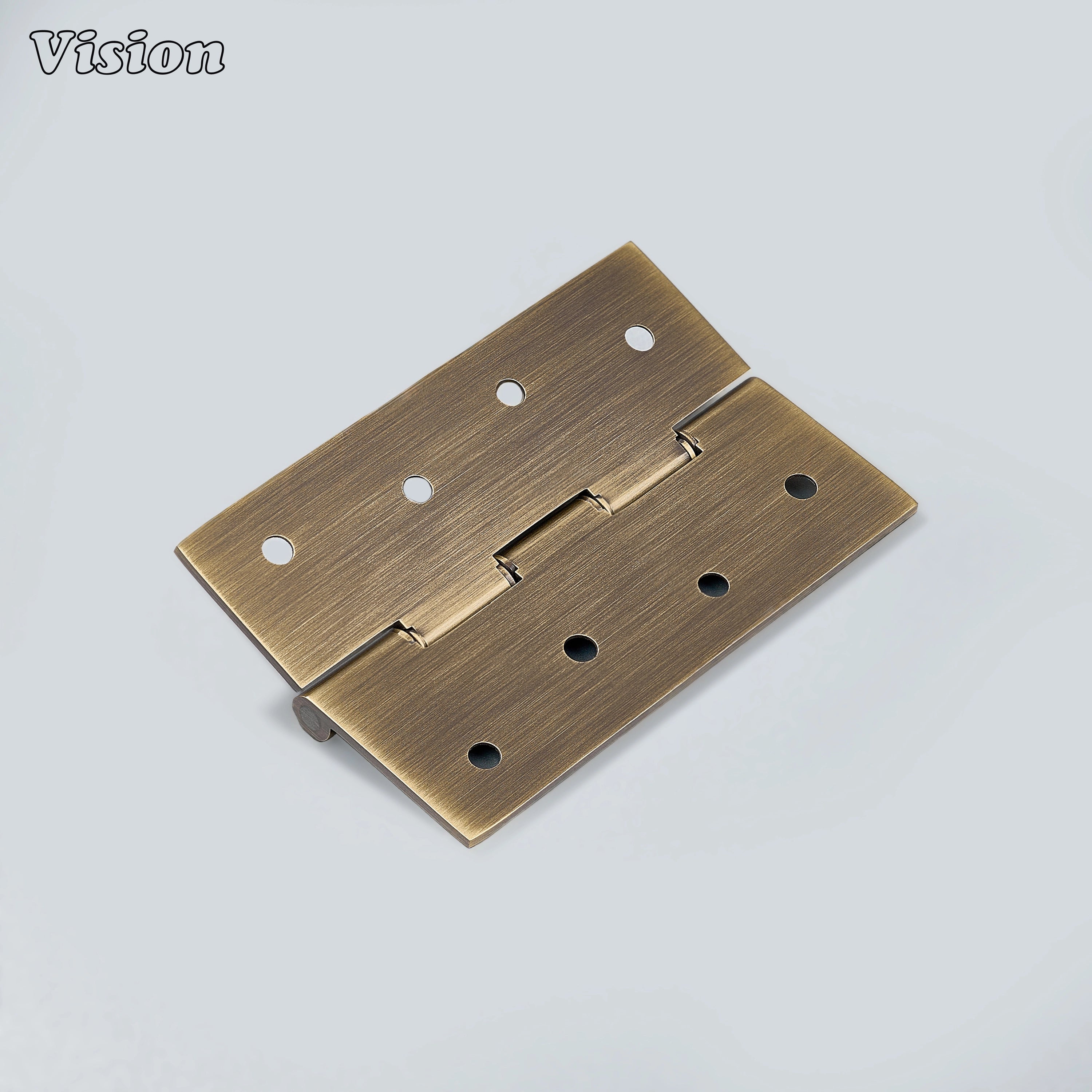 Antique Bronze plain brass cabinet hinge with washer knuckle for wardrobes