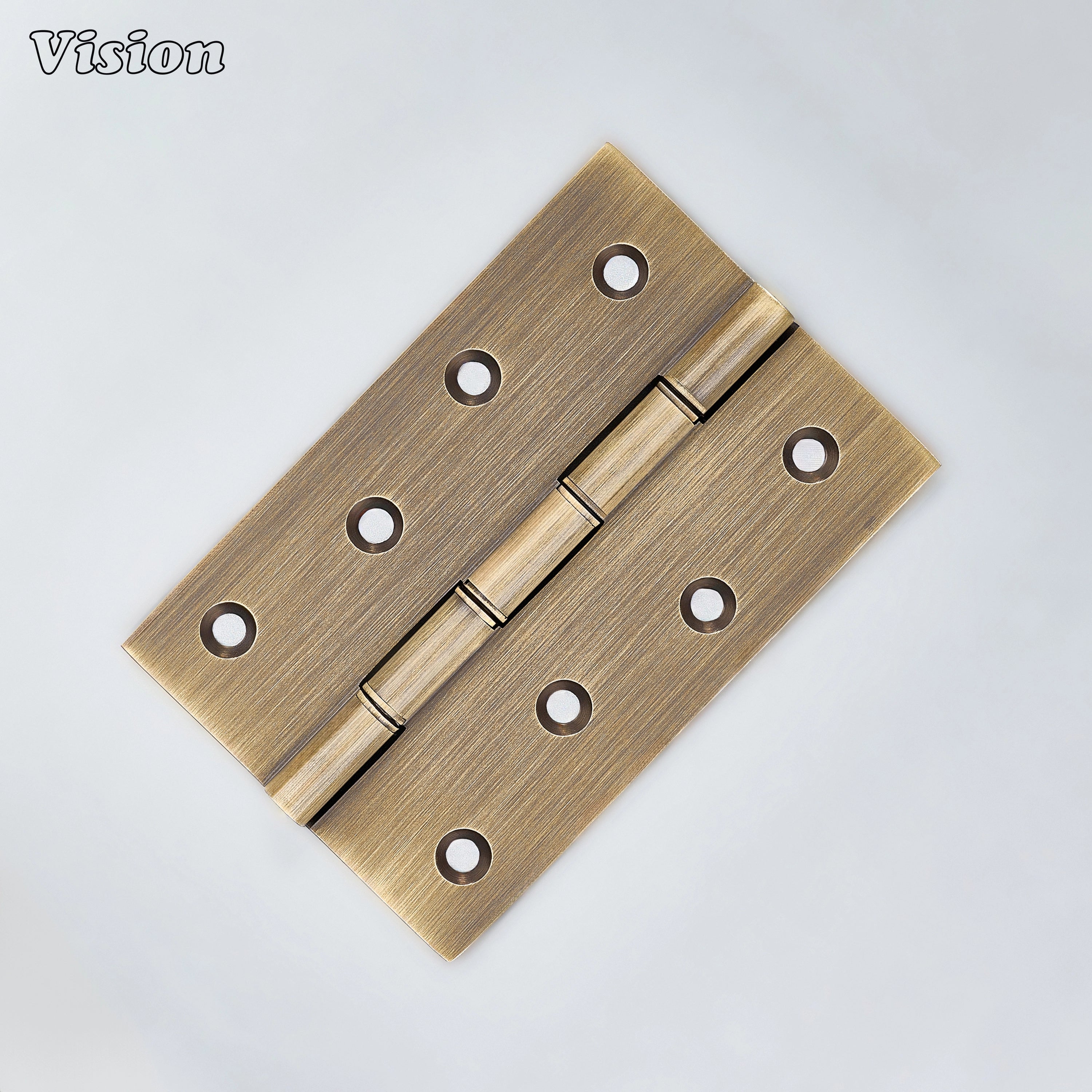 Antique Bronze brass cabinet hinge with rectangular plate for furniture doors