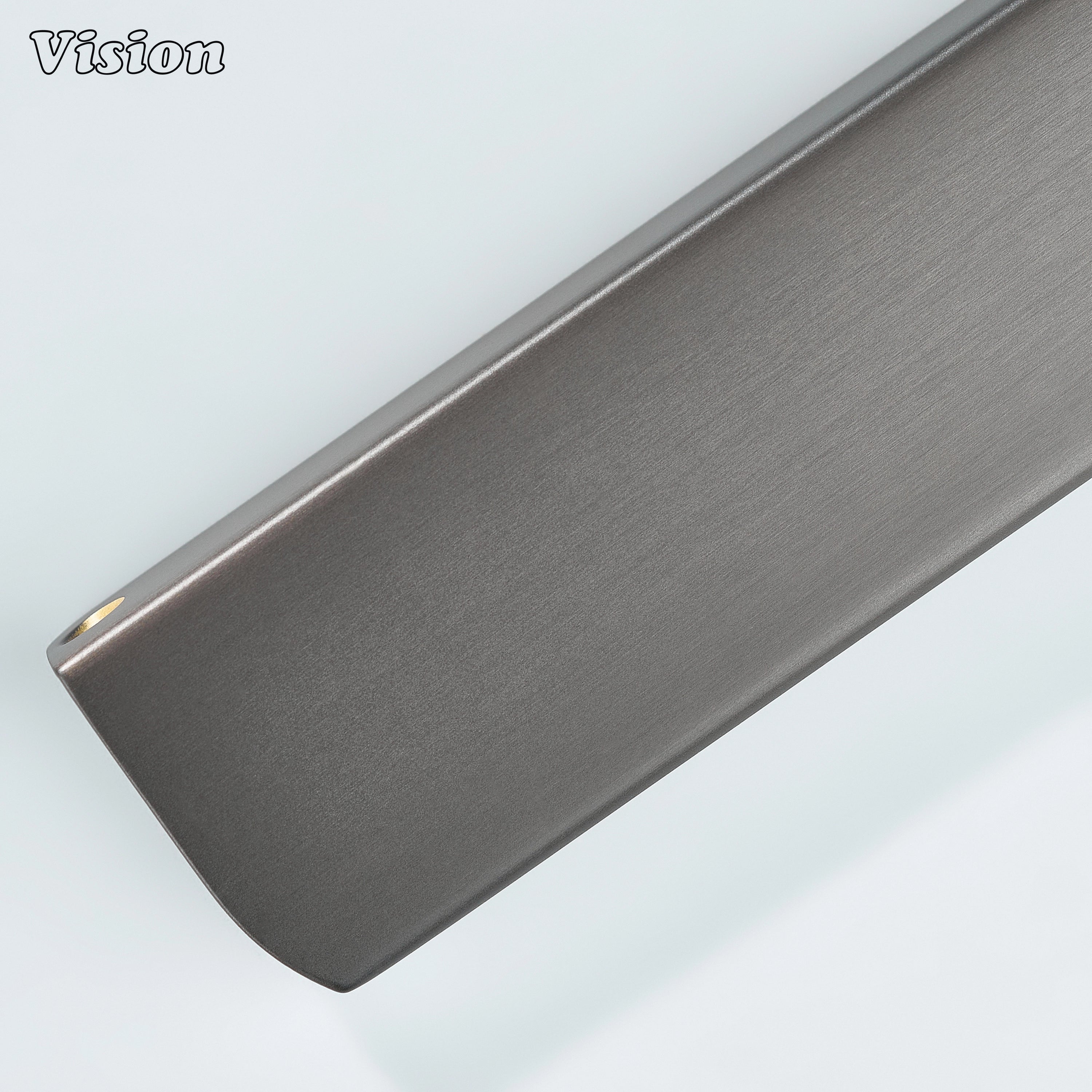 Gunmetal cabinet handle slim plain edge bar for cupboards
