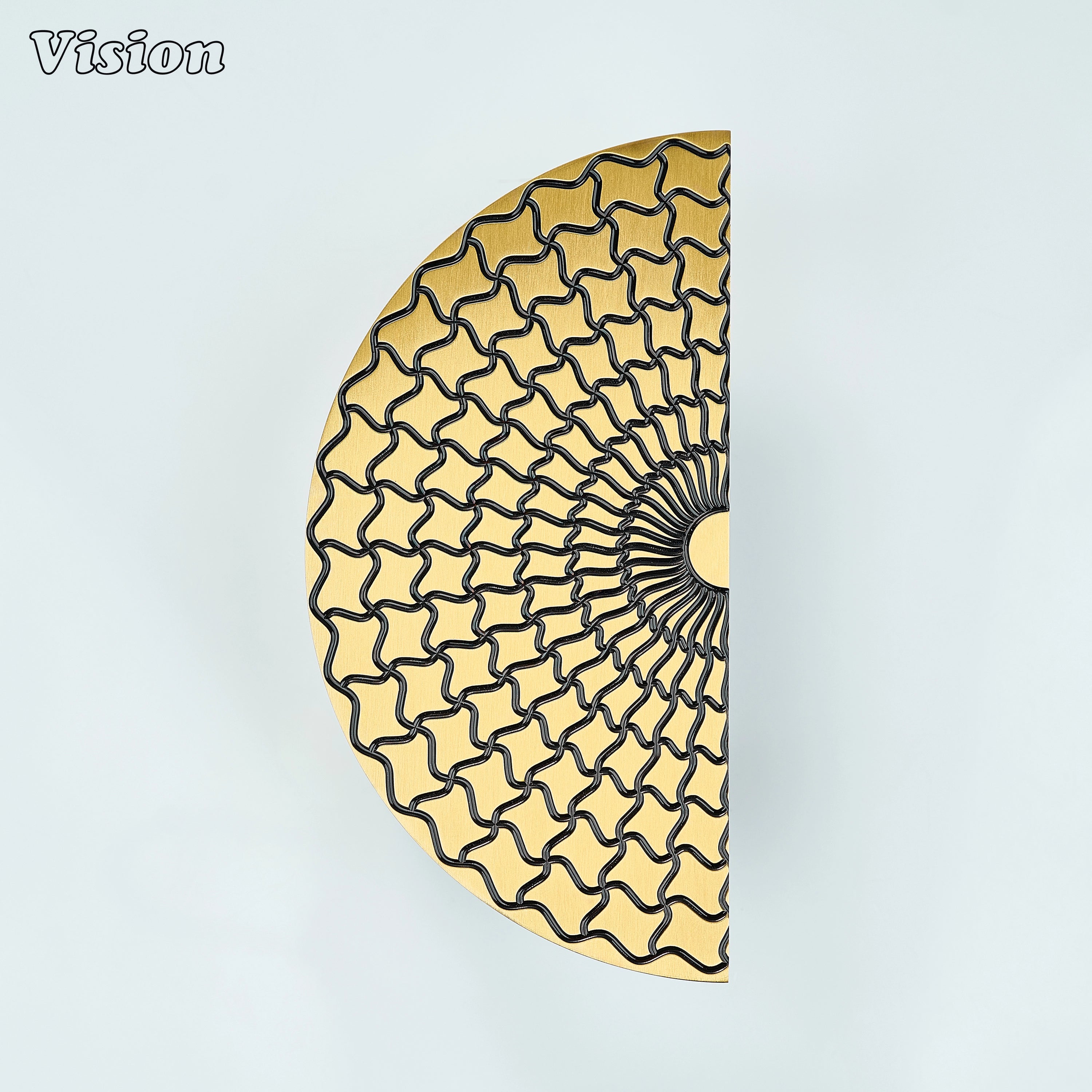 Antique Bronze finish half moon door handle pair with textured grip for luxury interiors